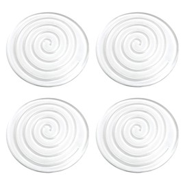 ITROLLE 4pcs Table and Chair Shockproof and Anti-Slip Self-Adhesive Furniture Pads Round 60mm Transparent Foot Pads Household Stool Table Legs Protective Pads Silent Wear-Resistant Silicone Stickers