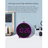YHFITN LED Digital Alarm Clock with Date, Temperature, Snooze Function,