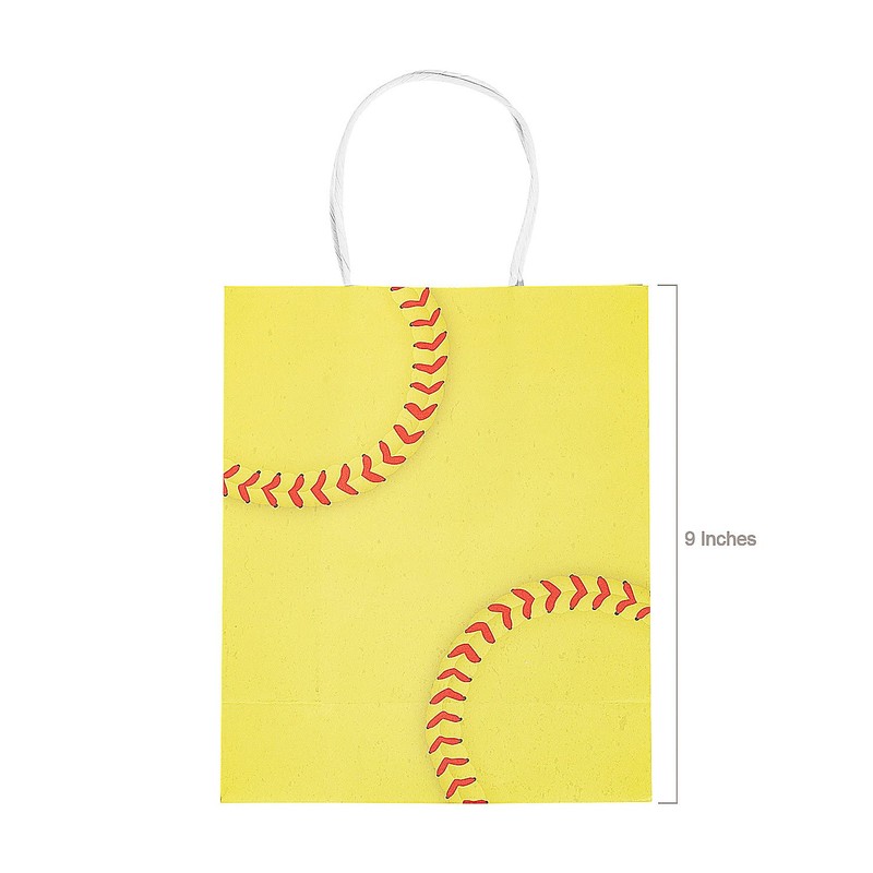 Fun Express Softball Gift Bags – 12 Pieces