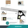 Carpenter's Square 12-IN-1 Complete Set with Try Square (Set of