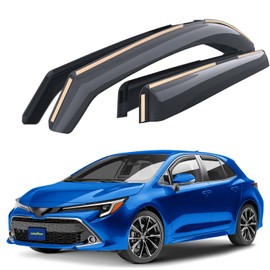 Goodyear Shatterproof in-Channel Window Deflectors for Toyota Corolla 2020-2026 Hatchback, Rain Guards, Window Visors for Cars, Vent Deflector, Car Accessories, 4 pcs - GY008448