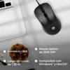 TECHZONE Mouse óptico alámbrico 1200 dpi, 3 Botones