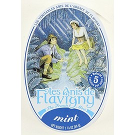 Les Anis de Flavigny Hard Candy 1.75-ounce (50g) Tins (Mint 2-Pack)