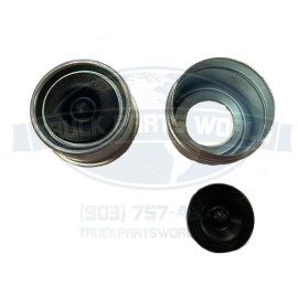 Rockwell/dexter (2) - Trailer Axle Dust Cap Cup Grease Cover & plug RV Camper Utility 1.98"