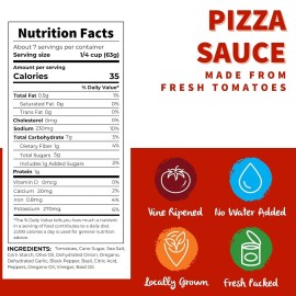 Dei Fratelli Pizza Sauce from Vine-Ripened Tomatoes (15 oz. pack of 6 cans)