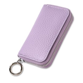 Negues Key Case, Women's, Men's, Smart Key Case, Card Key Case, Compatible with Smart Keys, Cars, Leather, Lilac Purple
