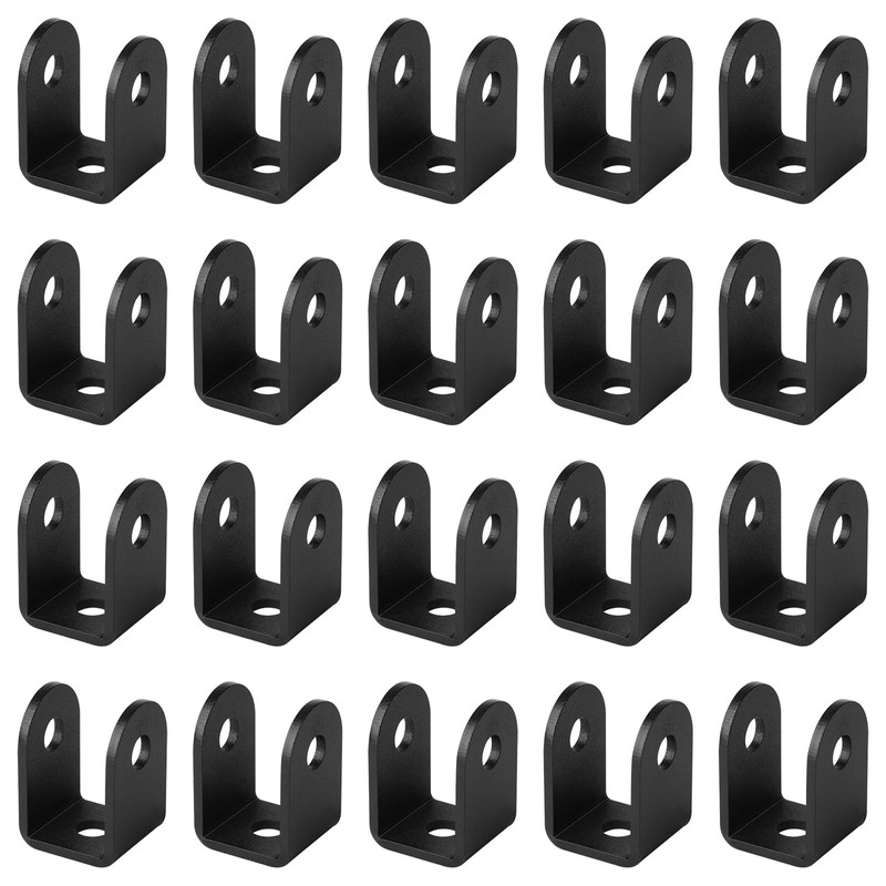 GBGS 20 Pcs Black 1" U Bracket for Panel,1/8"(3 mm)