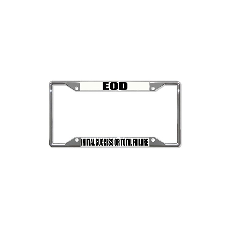 EOD Initial Success Or Total Failure License Plate Frame Tag
