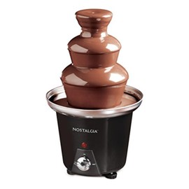Nostalgia Fuente de Fondue de Chocolate Eléctrica de 3 Niveles para Fiestas - Derrite Queso, Queso, Caramelos y Licor - Sumergir Fresas, Cuñas de Manz
