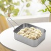 Set of 2 Nesting Aluminium Mess Tins For Outdoors Cooking,
