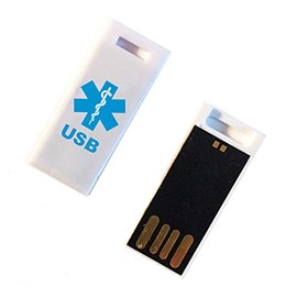 Universal Medical Data 2 GB Medical Alert USB Flash Drive - Fits Elite, Messenger & Hologram USB Bracelets & USB Informer Dog Tag Silencer