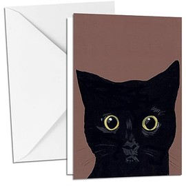 Inkognito Folding Card Greeting Card with Envelope Design "KD Blatt Cat" | Artist: Javier Mayoral | Item No.: 12916-5 | by Berliner Verlag