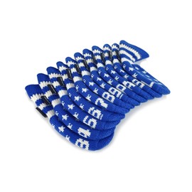 HUGELOONG Star Golf Iron Headcovers Set 11PCS(3~9,P,A,S,L) -Golf Club Head Covers Fit Most Irons -Blue