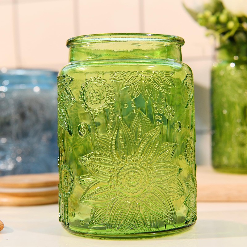 Custde Glass Storage Jars With Airtight Lid, 23.7oz Canister For