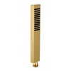 Asyas Square Solid Brass Hand Held Shower Head (Gold)