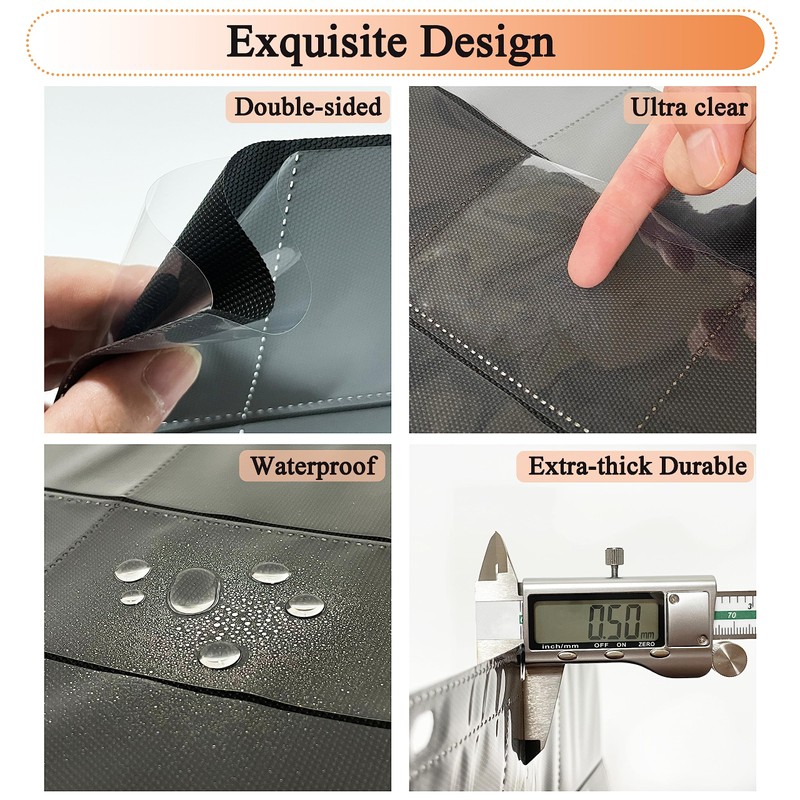 Dzhuywer 360 Pockets Black Trading Card Sleeves 9 Pocket Page