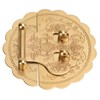 Brass Hasp Buckle Lock Retro Design 8cm Diameter Rust Resistance
