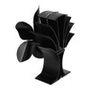 Stove Fan Heat Powered Low Noise Aluminium Alloy 5 Blade