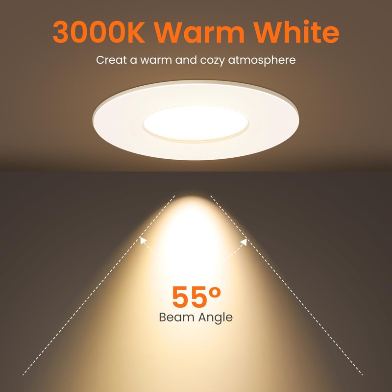 ALUSSO 5 W Recessed Spotlight LED 68 mm Warm White