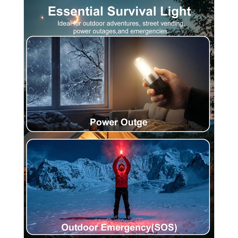 Livinlarge Led Camping Lantern USB Rechargeable,Portable Tent Lamp Emergency Lights