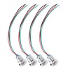 4 Sets PreWired Round LEDs Waterproof Metal 2Color Indicator Common
