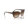 Vogue Eyewear Woman Sunglasses Dark Havana Frame, Brown Gradient Lenses,