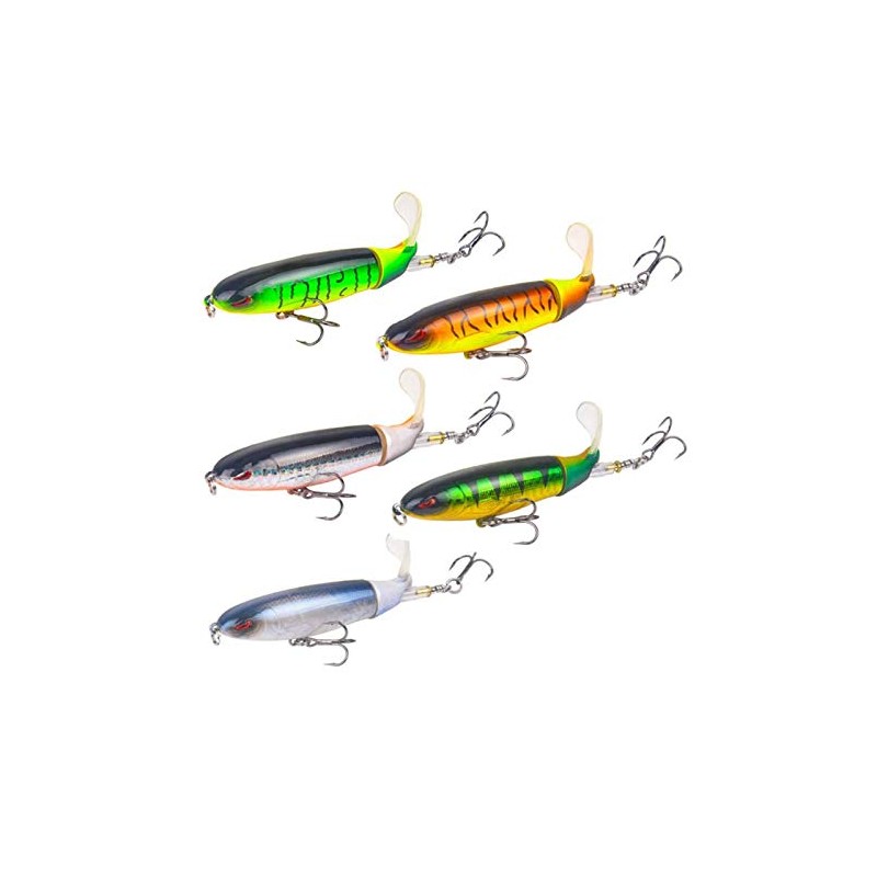 Artificial Bait Fishing Lure Wobbler Set Pencil Whopper Plopper Swimbait