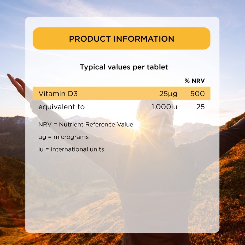 Healthspan Super Strength Vitamin D3 | Immune Health | Bone,