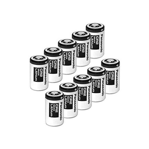 Panasonic CR2-10PK Photo Lithium 3V Batteries for Mini 25, Mini 50, Mini 50S, Mini 55, Pivi MP-100 and SP-1- Silver (Pack of 10)