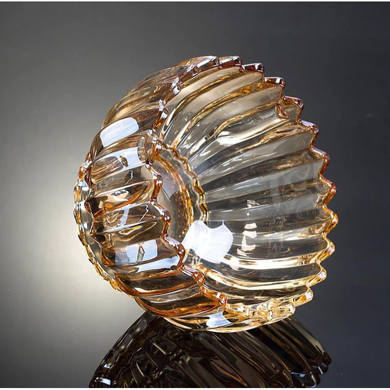 Rxcvkmw Glass Candy Plate with Cover, Crystal Candy Bowl, Fruit
