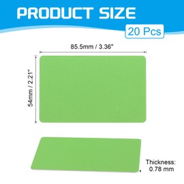 PATIKIL 20 x Blank PVC Cards Inkjet Printer Plastic CR80 30mm White Printable Business Cards Waterproof Double Sided Printing for Photo ID Cards Inkjet Printers