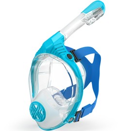 Full Face Snorkel Mask- Snorkeling Gear for Adults with Safe Dry Top Breathing System, 2025 Latest Foldable Panoramic View Snorkeling Mask for Men and Women, Anti Fog Anti Leak