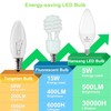 hansang E12 LED Light Bulbs 4000K Natural Daylight, 60W Type