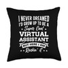 Freelancer Job Profession Self-Employed Virtual Assistant Throw Pillow