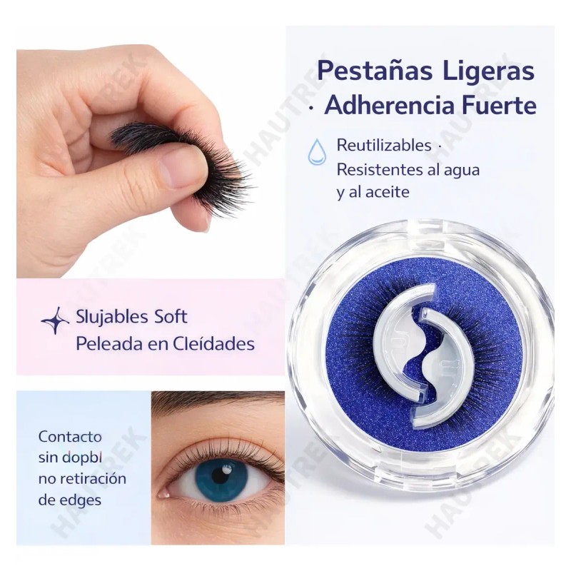 Pestañas Postizas Autoadhesivas Sin Pegamento Reutilizables