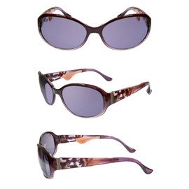 iZONE IDRIVE IDRIVE P4910-HC8-2 Women's High Performance Polarized Sunglasses, No Nose Pads, No Makeup Collapse (Purple-Purple), purple