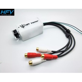 HiFi Vector Transparent  LED Subwoofer amplifier RCA level Remote Bass Knob control WHITE