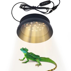 Prxyloxy UVB Light for Reptiles with Dimming & Timing, Adjustable Brightness UVA UVB Reptile Light, Simulated Sunlight Reptile Light for Bearded Dragon Turtle Lizard