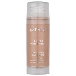 IMPALA | Ölfreie Make-up-Grundierung Farbe Nr. 04 | Seidiger und leuchtender Abschluss | Leichtes, ölfreies Make-up | Mit SPF15 Sonnenschutz, Vitamin E und Aloe-Extrakt | Für alle Hauttypen | 30 ml