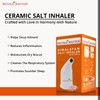 NATURAL SOLUTION Ceramic Salt Inhaler with 2 Himalayan Pink Salt