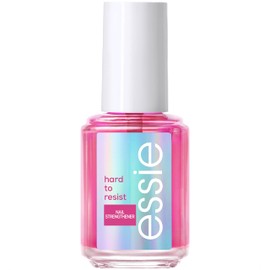 essie Nail Care Hard To Resist Nail Strengthener, Protect and Repair, Hardening Nail Treatment For Damaged Nails, Pink Tint, Glow and Shine 13.5 ml