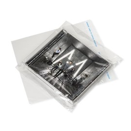 Pack of 100, 6-1/2" x 6-1/2" Solid Tape Resealable 1.2 Mil Cello Bags Made in USA