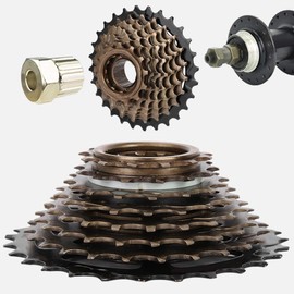 BOROCO Bicycle Cassette 8-Speed Rear Wheel Mountain Bike Replacement Accessory 11.3 x 11.3 cm / 4.4 x 4.4 in 13T-28T