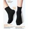 Warm-Han Men's Toe Socks Cotton Men's Five Finger Socks Midi