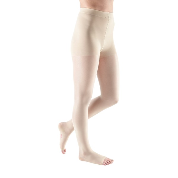 medi Sheer & Soft for Women, 20-30 mmHg, Compression Pantyhose, Open Toe