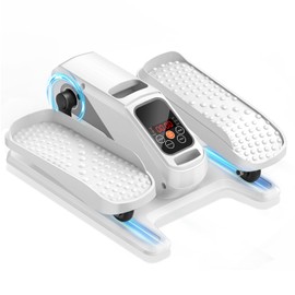 Under Desk Elliptical Machine, Electric Ellipse Leg Exerciser While Sitting for Seniors Adults, Quiet & Portable Electric Seated Pedal Exerciser with Remote Control, 15 Adjustable Speeds, 5 Auto Modes