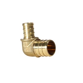 XFITTING Pex 3/4 Inch x 1/2 Inch Pex Reducing Elbow Crimp Fitting, 25-4-7=5X, 5 Pieces