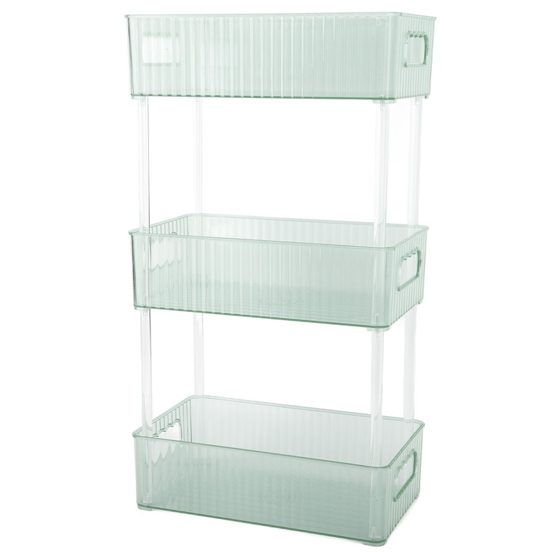 Acrylic Bathroom Storage Rack 3 Tiers Bathroom Counter Organizer Countertop