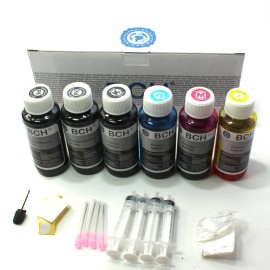 BCH Premium 600 ml Refill Ink - (2X Pigment Black + 1x Photo Black + Photo Dye CMY)