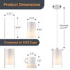 AKEZON 1-Light Pendant Light, Indoor Glass Hanging Light Fixture, Adjustable